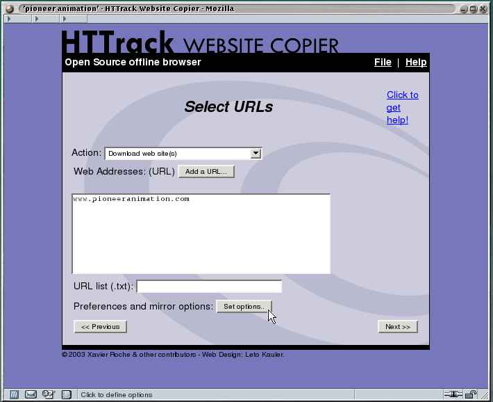 HTTrack Website Copier snapshot #2