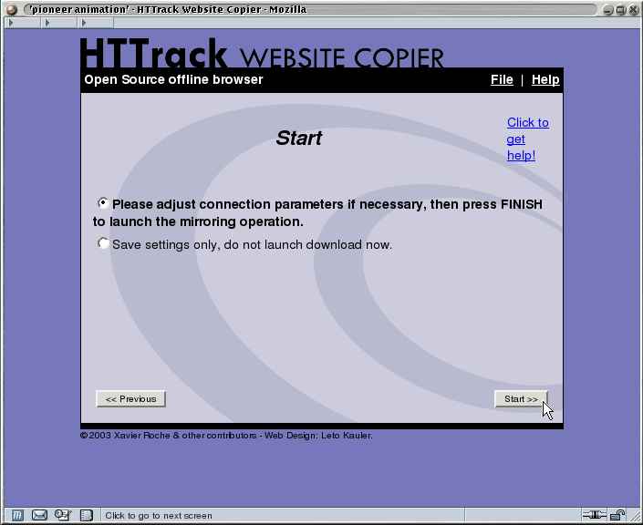 HTTrack Website Copier snapshot #5