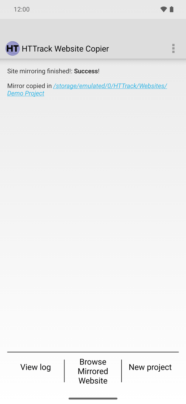 Android mirror complete