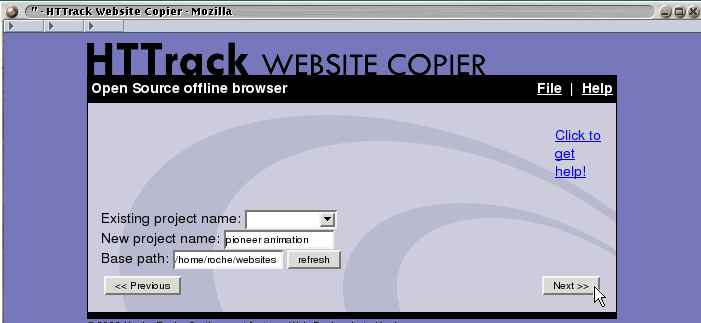 httrack website copier